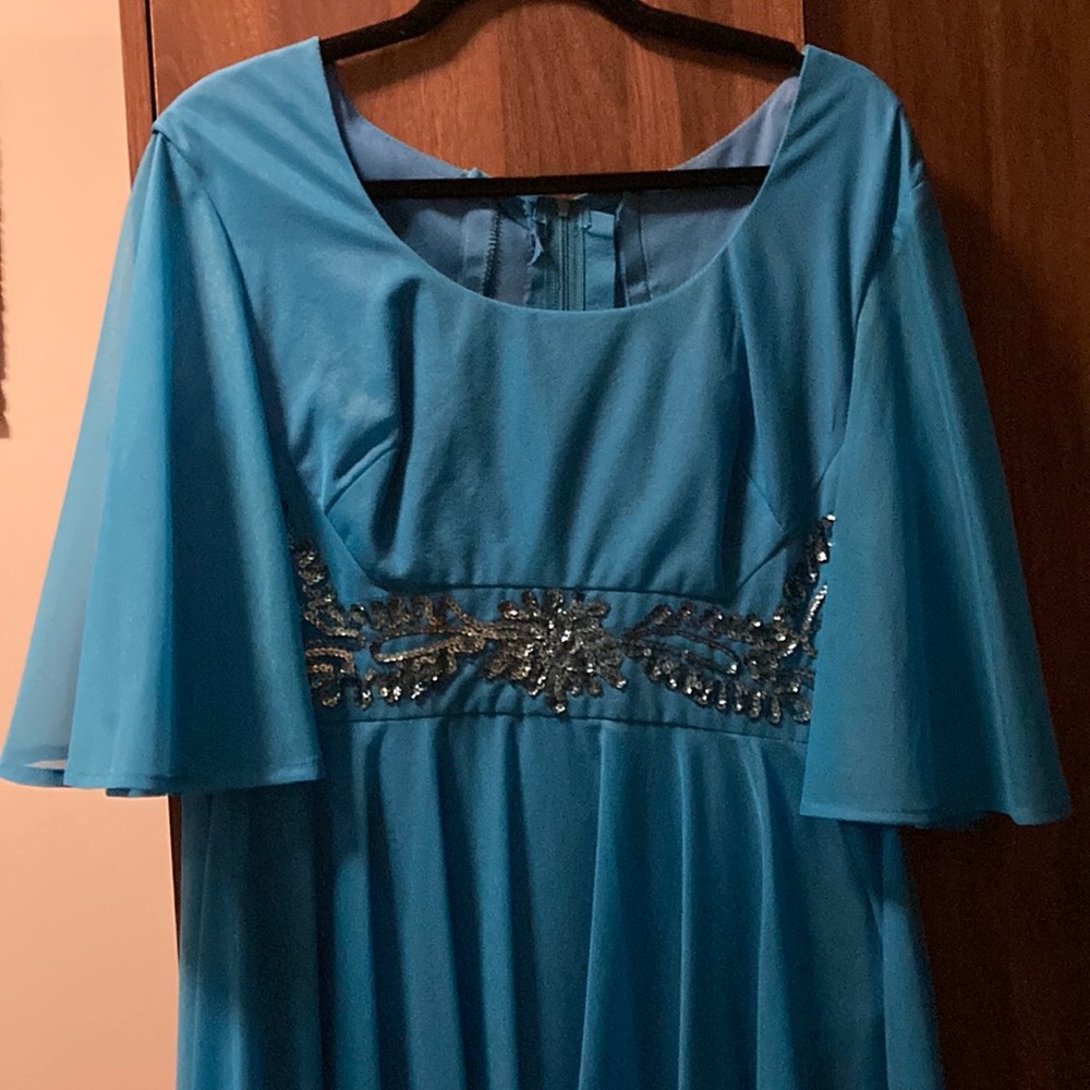 Michael Benet blue dress. Size 12/14